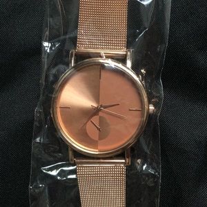 Rose gold watch